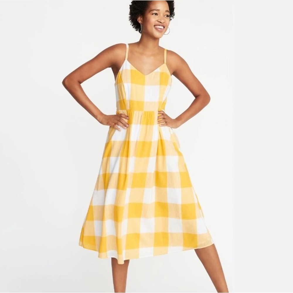 OLD NAVY Size S Yellow Gingham Sundress